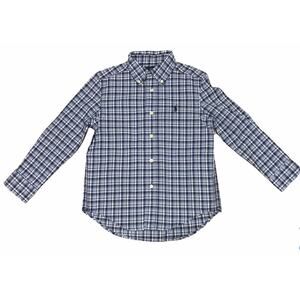 Ralph Lauren Blue Plaid Button Down Shirt size 4